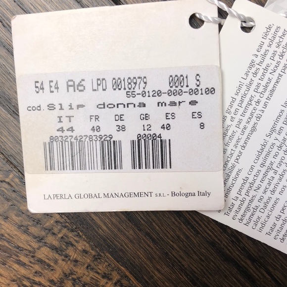 Nwt La Perla bikini graphique sz 8 bandeau top - Picture 3 of 9